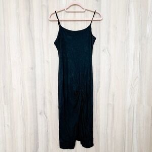 Lulus‎ Black Spaghetti Strap Twist Front Maxi Dress Size S